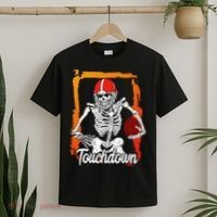 Football For Kids Halloween Skeleton T-Shirt thumb 2