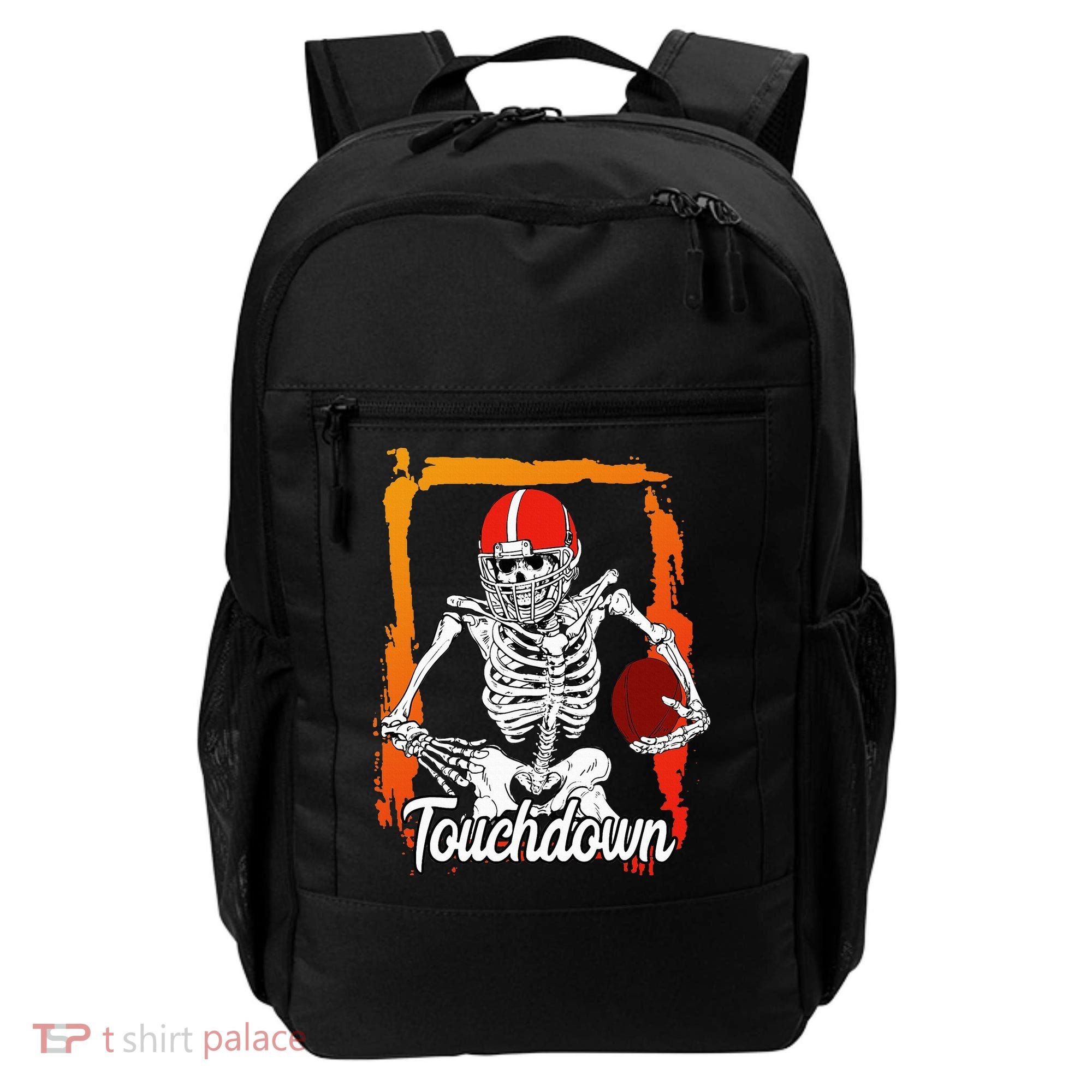 Football For Kids Halloween Skeleton Backpack