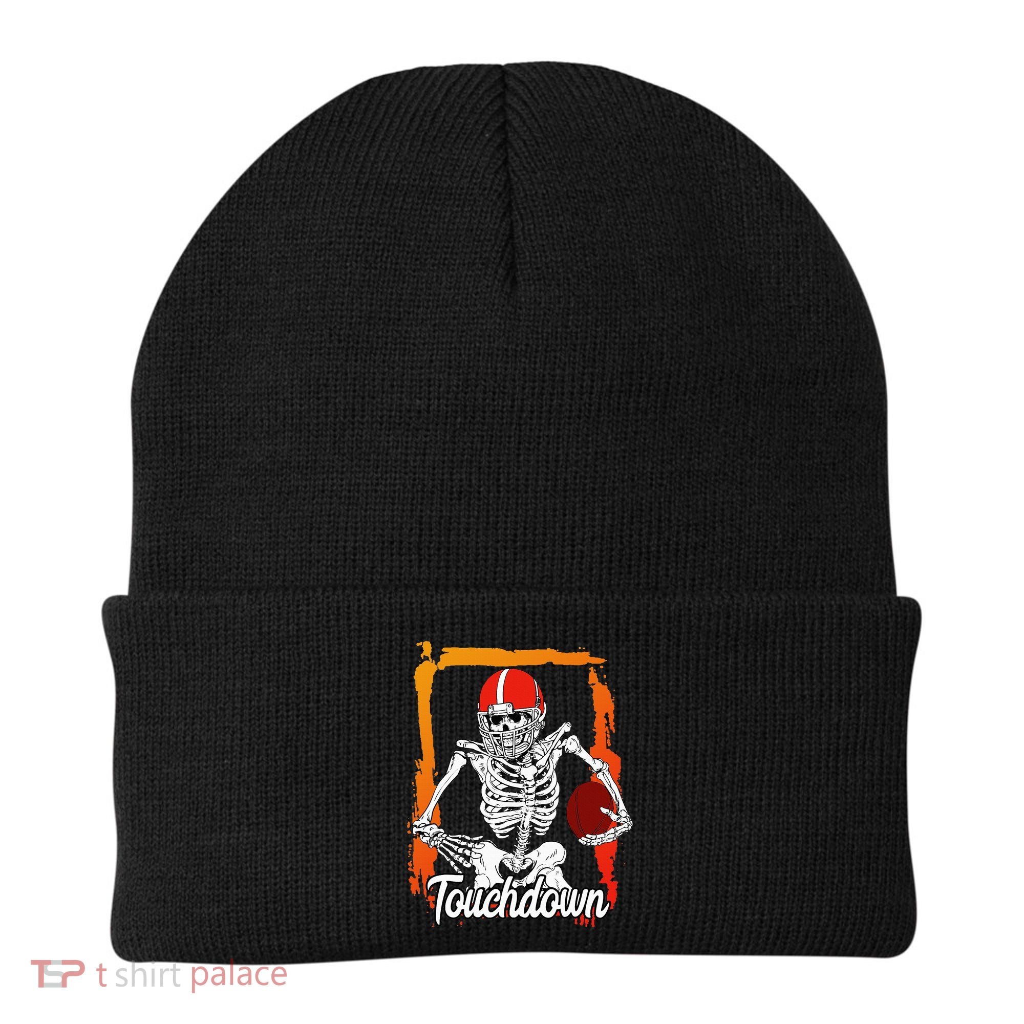 Football For Kids Halloween Skeleton Beanie