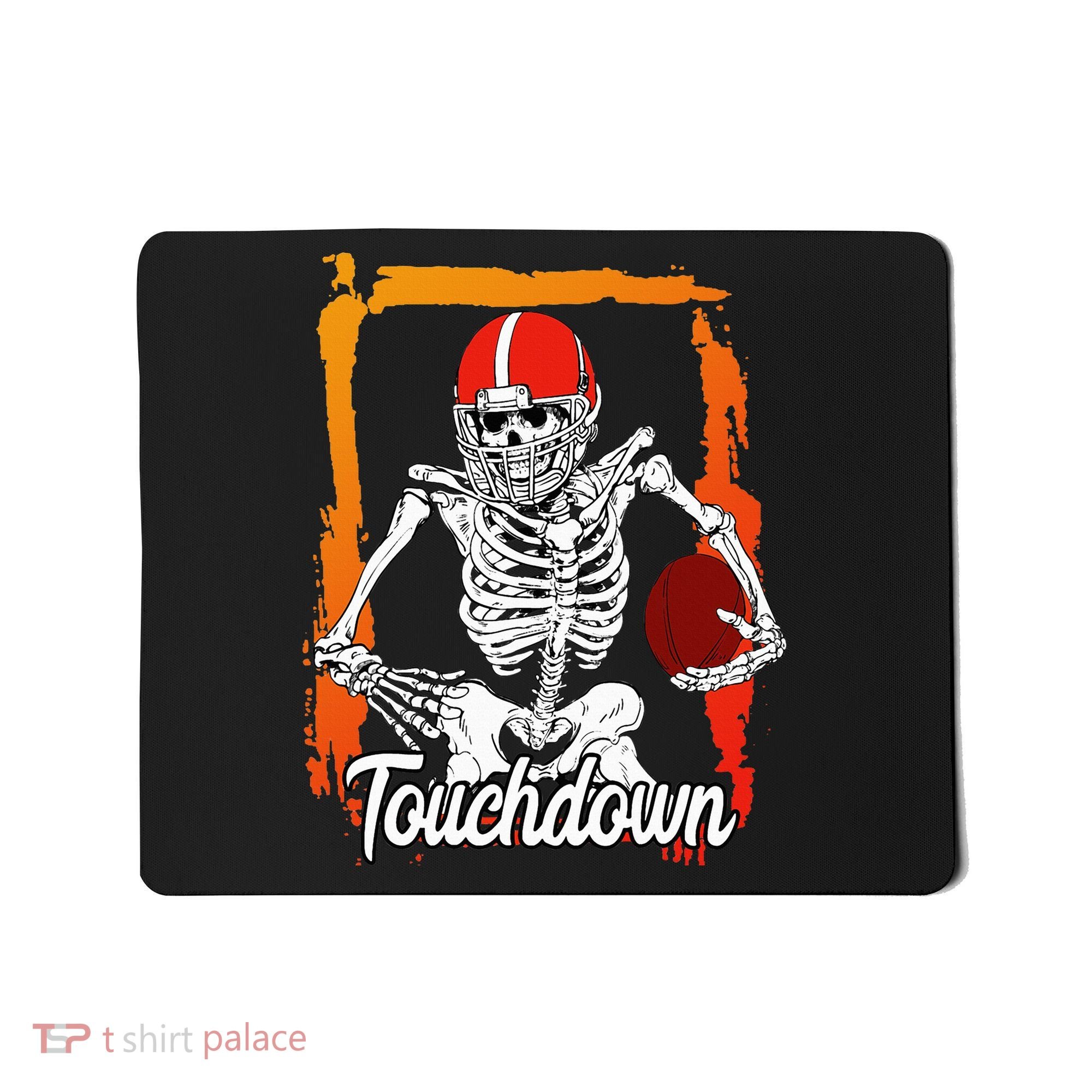 Football For Kids Halloween Skeleton Mousepad