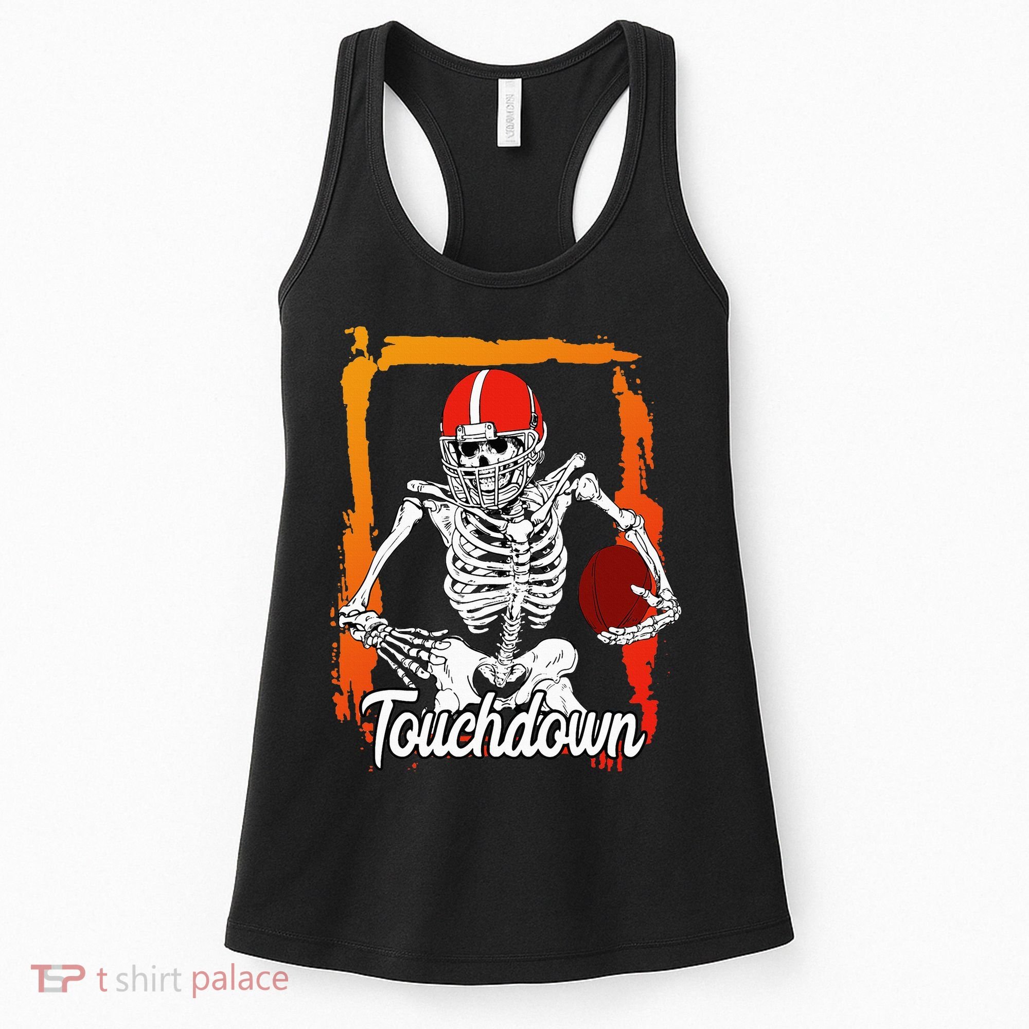 Football For Kids Halloween Skeleton Women's Tank Top
