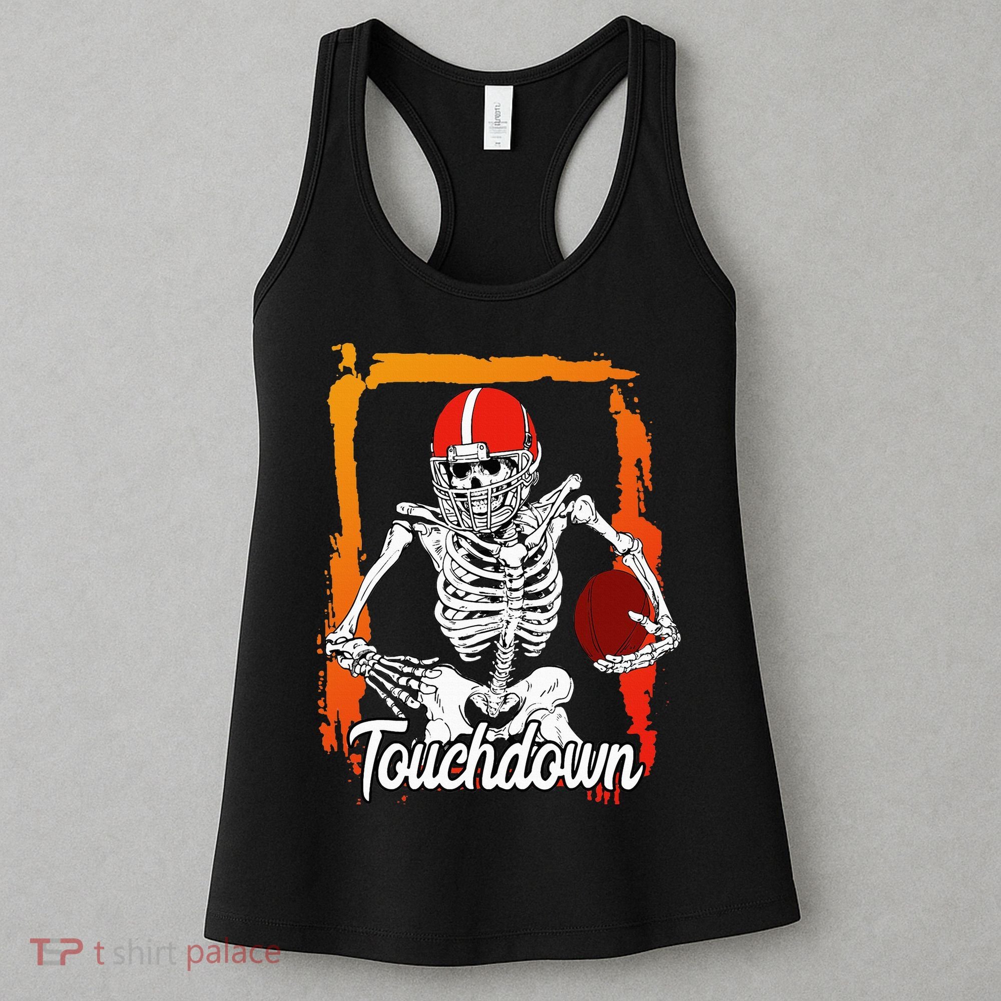 Football For Kids Halloween Skeleton Women's Tank Top