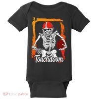 Football For Kids Halloween Skeleton Baby Bodysuit thumb 0