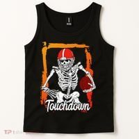 Football For Kids Halloween Skeleton Tank Top thumb 2