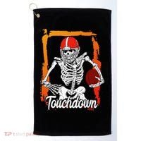 Football For Kids Halloween Skeleton Golf Towel thumb 0