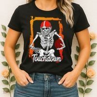 Football For Kids Halloween Skeleton Women's T-Shirt thumb 2