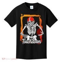 Football For Kids Halloween Skeleton Kids T-Shirt thumb 0