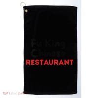 Funny Fu King Chinese Restaurant Joke Novelty Golf Towel thumb 0