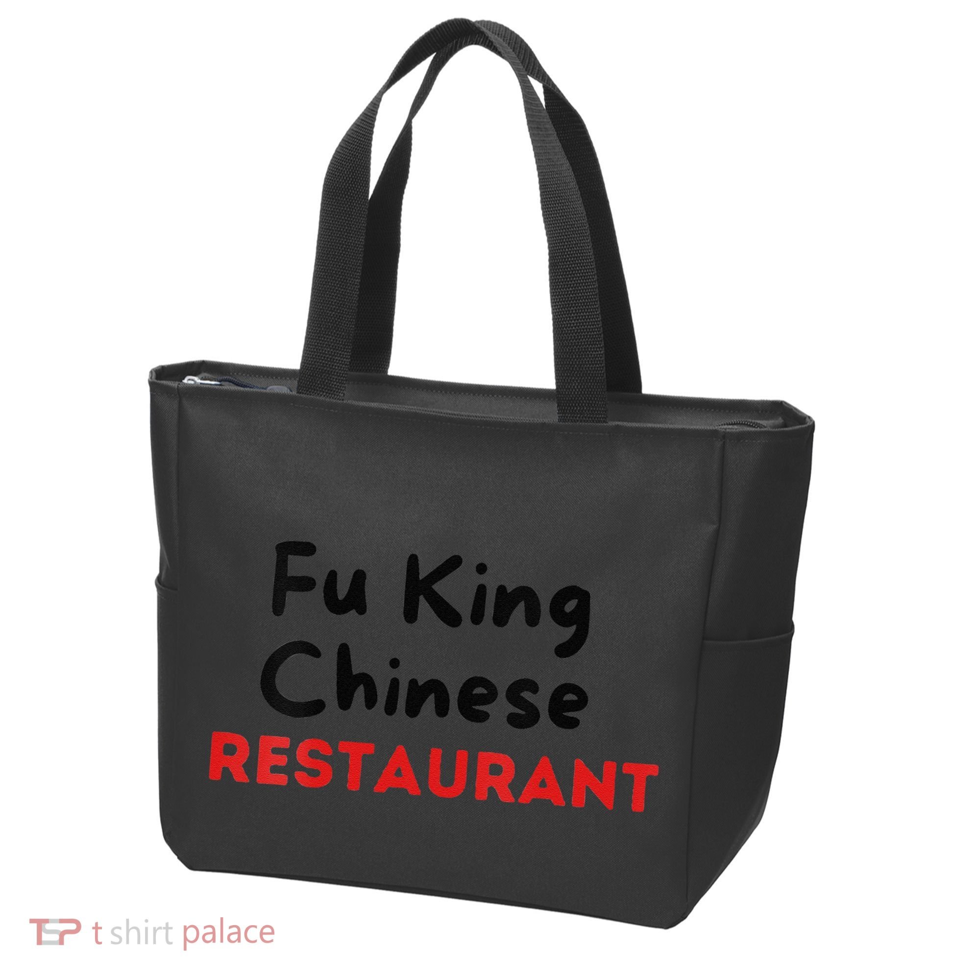 Funny Fu King Chinese Restaurant Joke Novelty Tote Bag