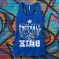 Fantasy Football King League Legend Draft Day Party Gift Women's Tank Top thumb 3