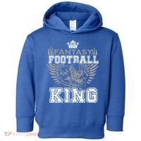 Fantasy Football King League Legend Draft Day Party Gift Toddler Hoodie thumb 0