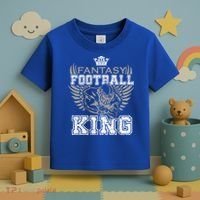 Fantasy Football King League Legend Draft Day Party Gift Toddler T-Shirt thumb 3