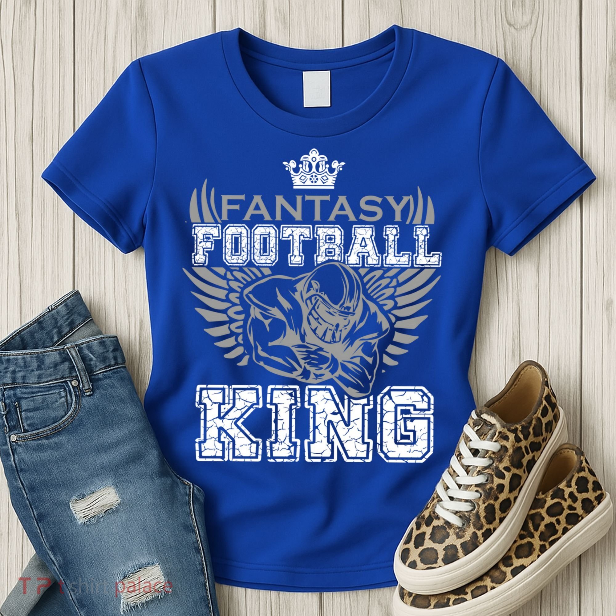 Fantasy Football King League Legend Draft Day Party Gift Women's T-Shirt