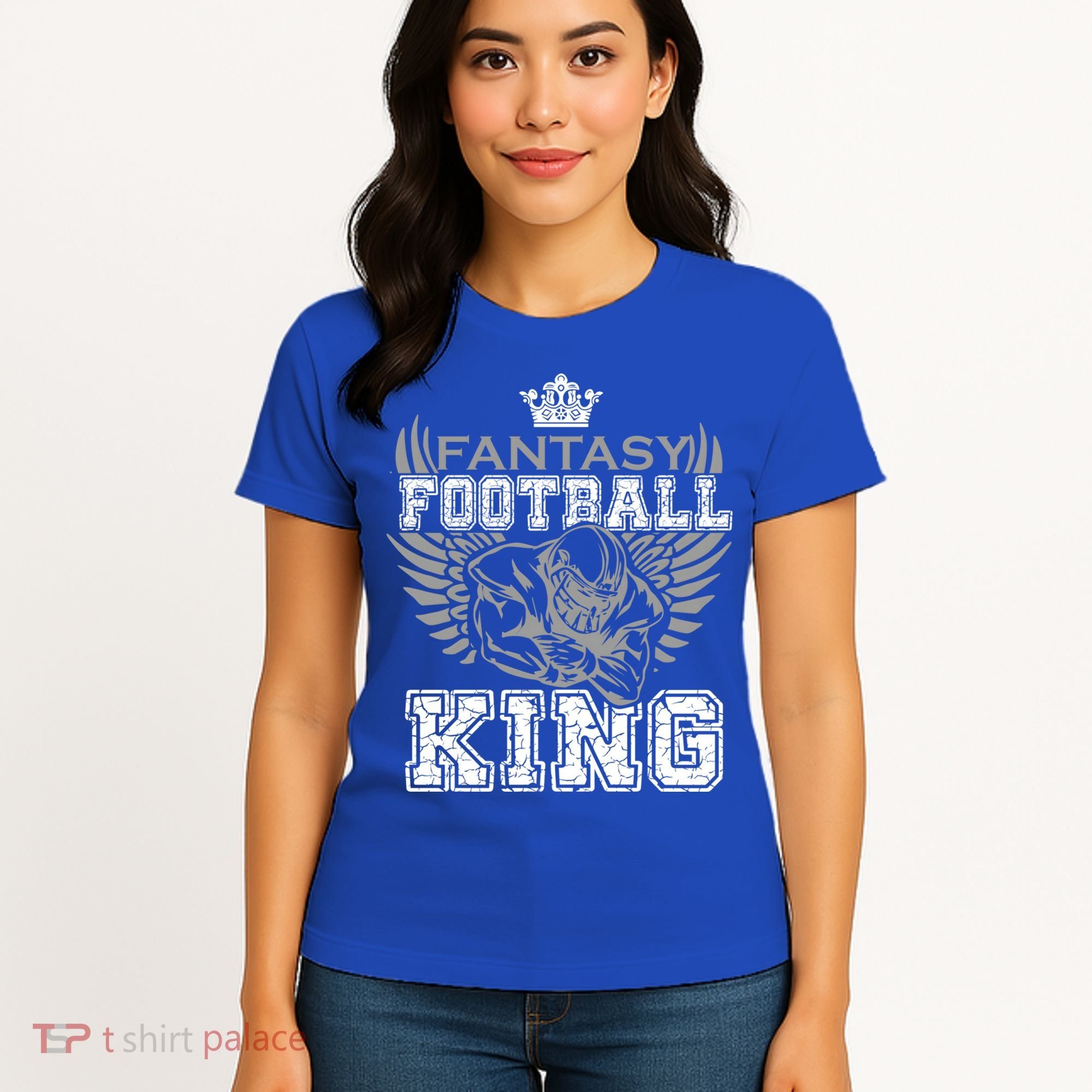 Fantasy Football King League Legend Draft Day Party Gift Women's T-Shirt