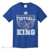 Fantasy Football King League Legend Draft Day Party Gift Kids T-Shirt thumb 0