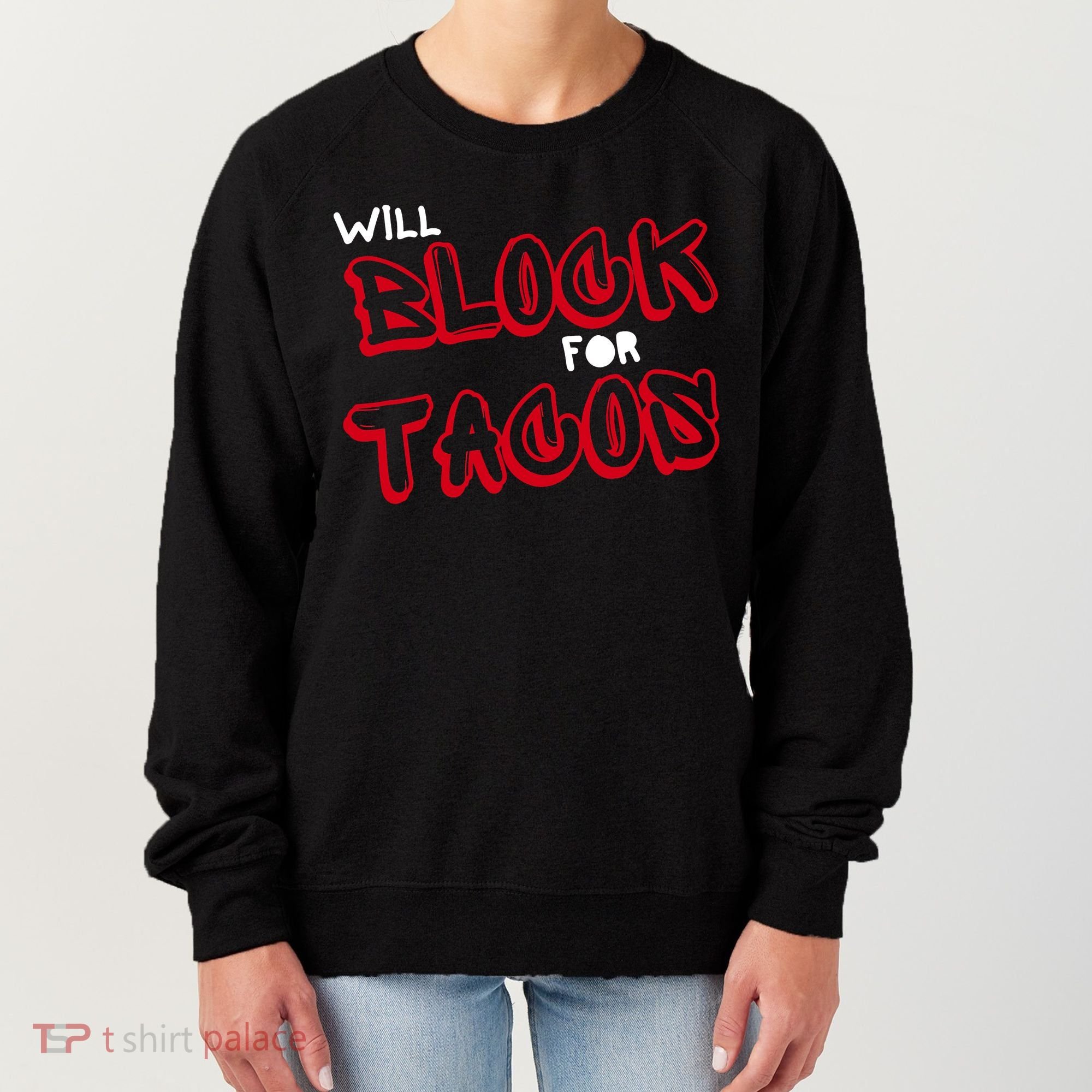 Funny Football Lineman Serving Pancakes Offensive Line Women's Sweatshirt