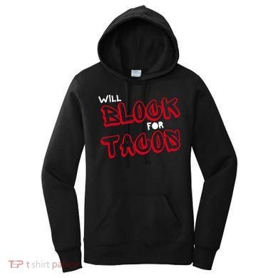 Funny Football Lineman Serving Pancakes Offensive Line Women's Hoodie