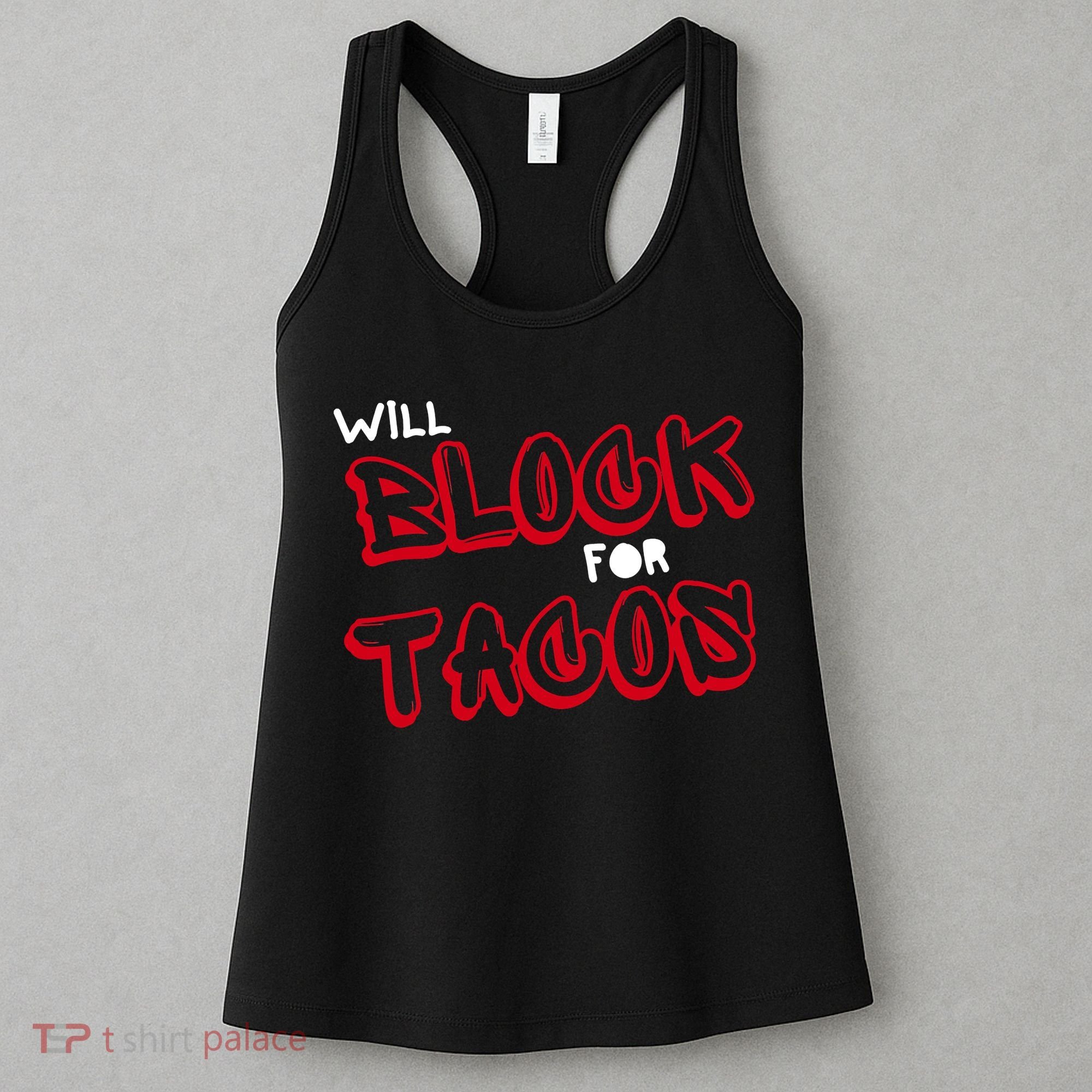 Funny Football Lineman Serving Pancakes Offensive Line Women's Tank Top