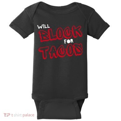 Funny Football Lineman Serving Pancakes Offensive Line Baby Bodysuit