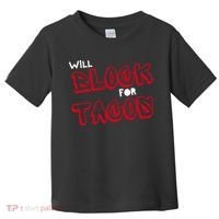 Funny Football Lineman Serving Pancakes Offensive Line Toddler T-Shirt thumb 0