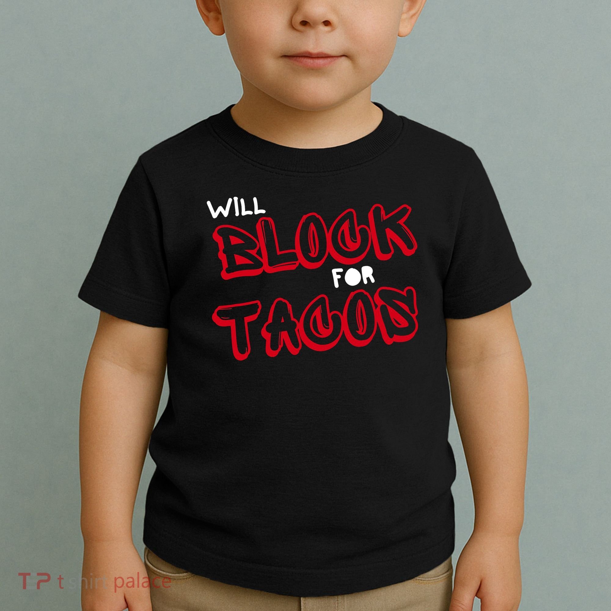 Funny Football Lineman Serving Pancakes Offensive Line Toddler T-Shirt