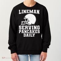 Funny Football Lineman Art For Offensive Lineman Women's Sweatshirt thumb 0