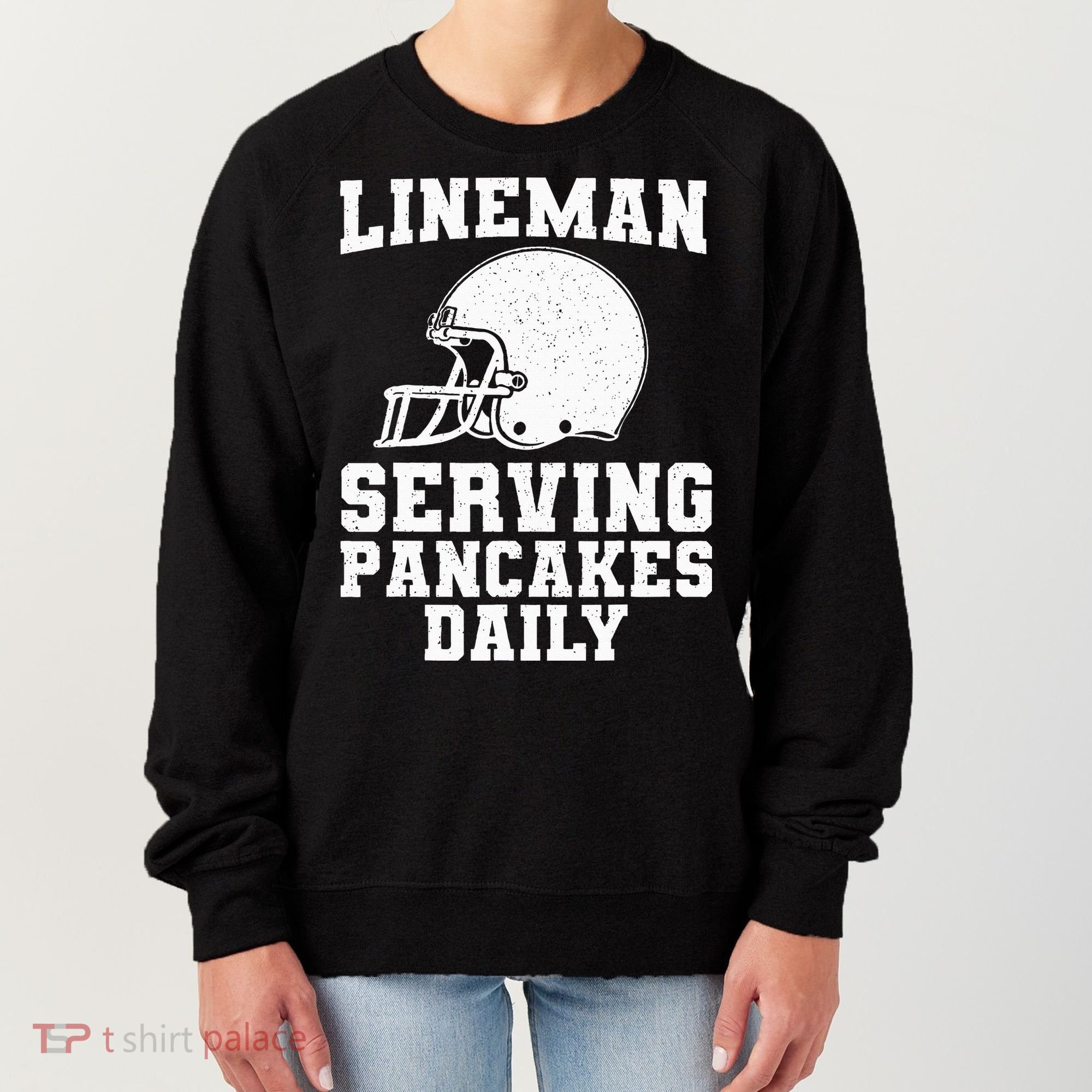 Funny Football Lineman Art For Offensive Lineman Women's Sweatshirt