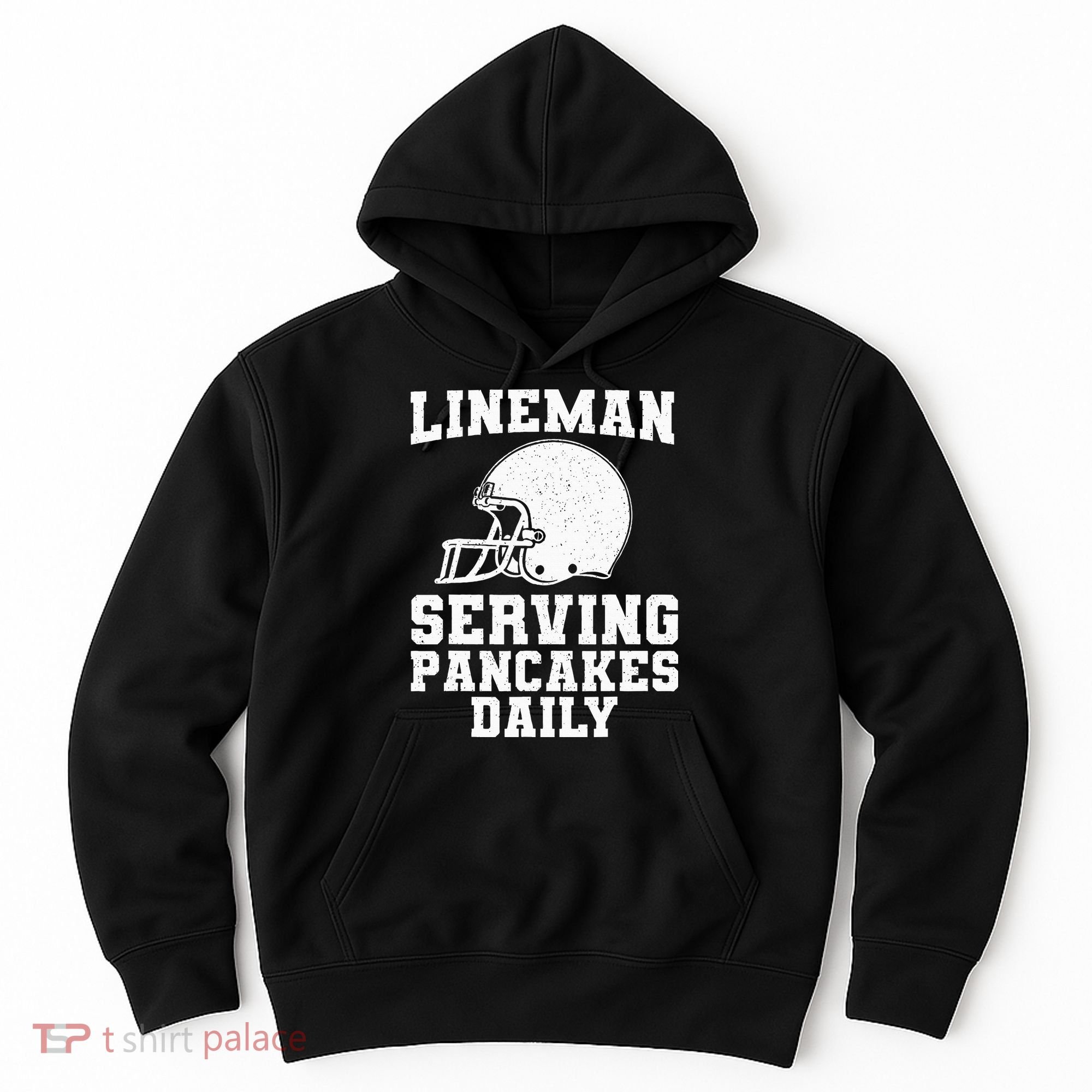 Funny Football Lineman Art For Offensive Lineman Hoodie