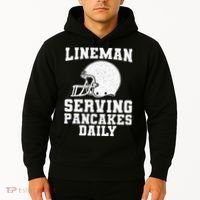 Funny Football Lineman Art For Offensive Lineman Hoodie thumb 2