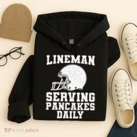 Funny Football Lineman Art For Offensive Lineman Hoodie thumb 4