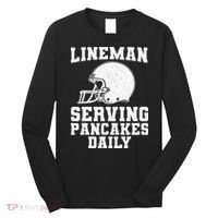 Funny Football Lineman Art For Offensive Lineman Long Sleeve Shirt thumb 0