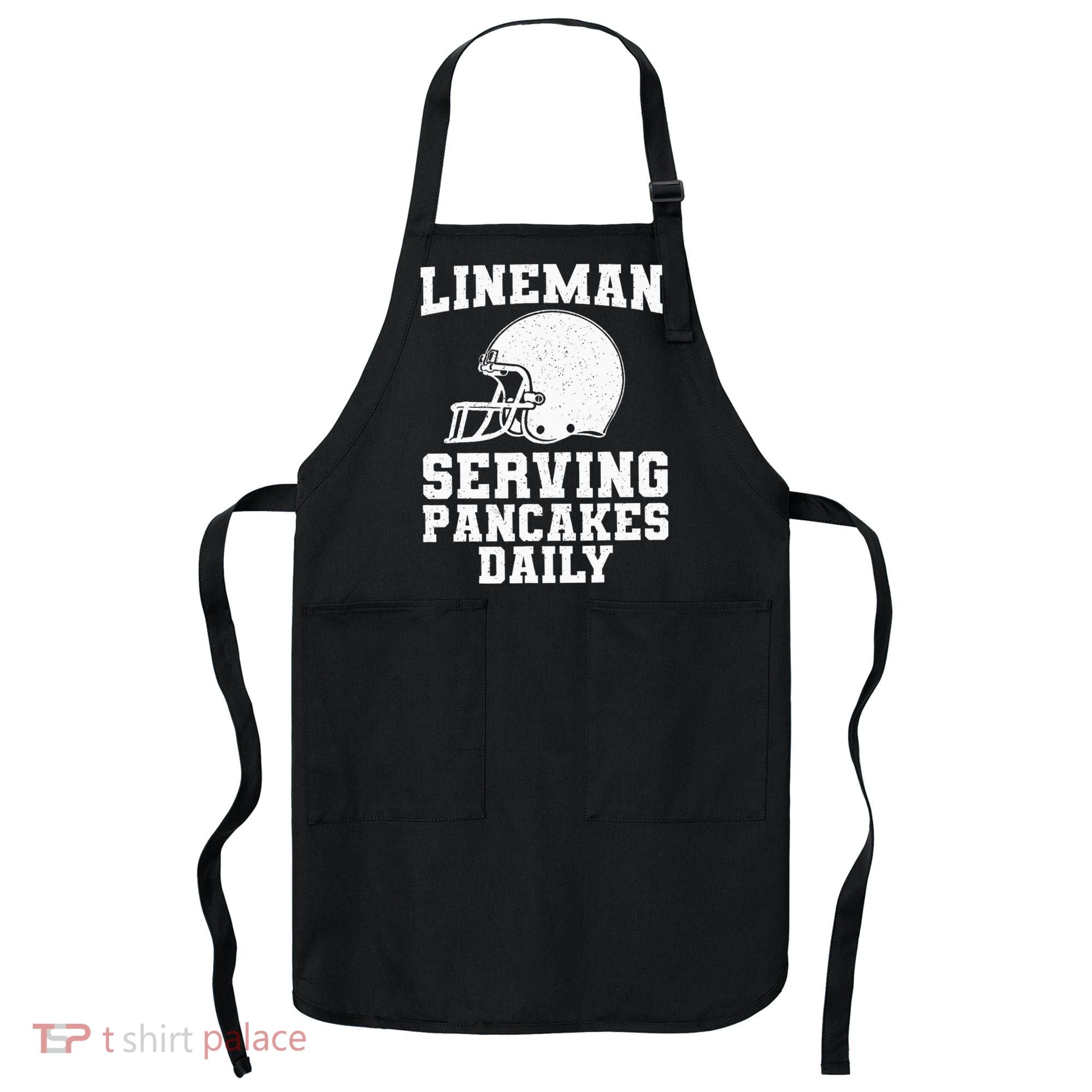 Funny Football Lineman Art For Offensive Lineman Apron