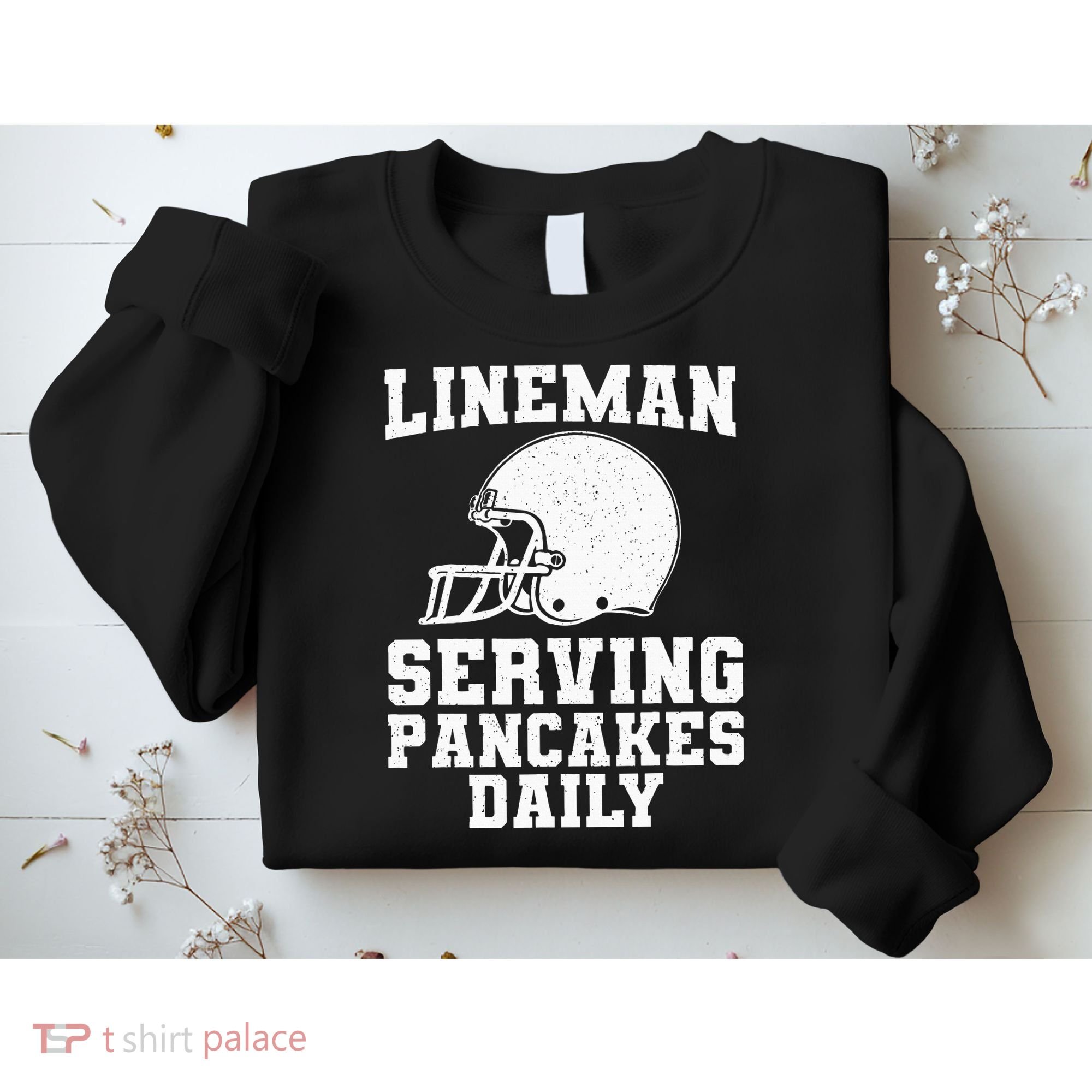 Funny Football Lineman Art For Offensive Lineman Sweatshirt