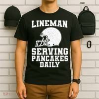 Funny Football Lineman Art For Offensive Lineman T-Shirt thumb 6