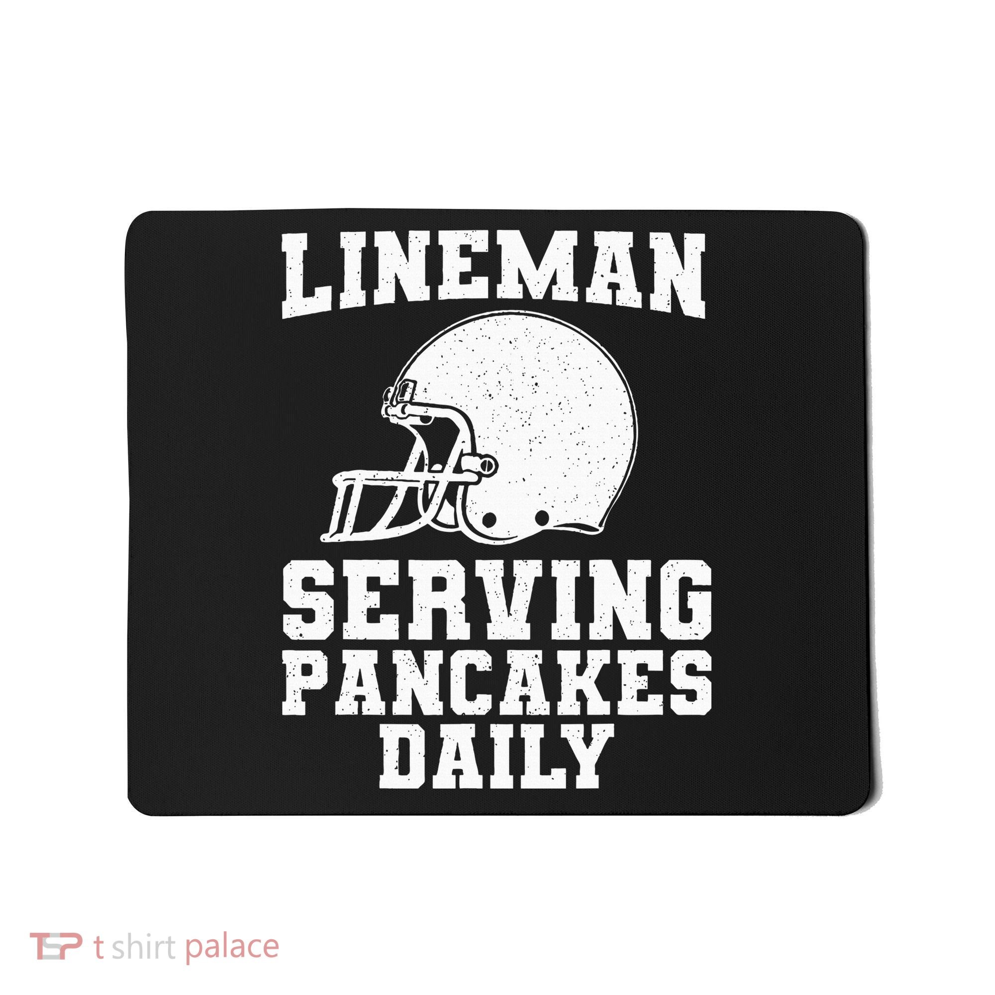 Funny Football Lineman Art For Offensive Lineman Mousepad