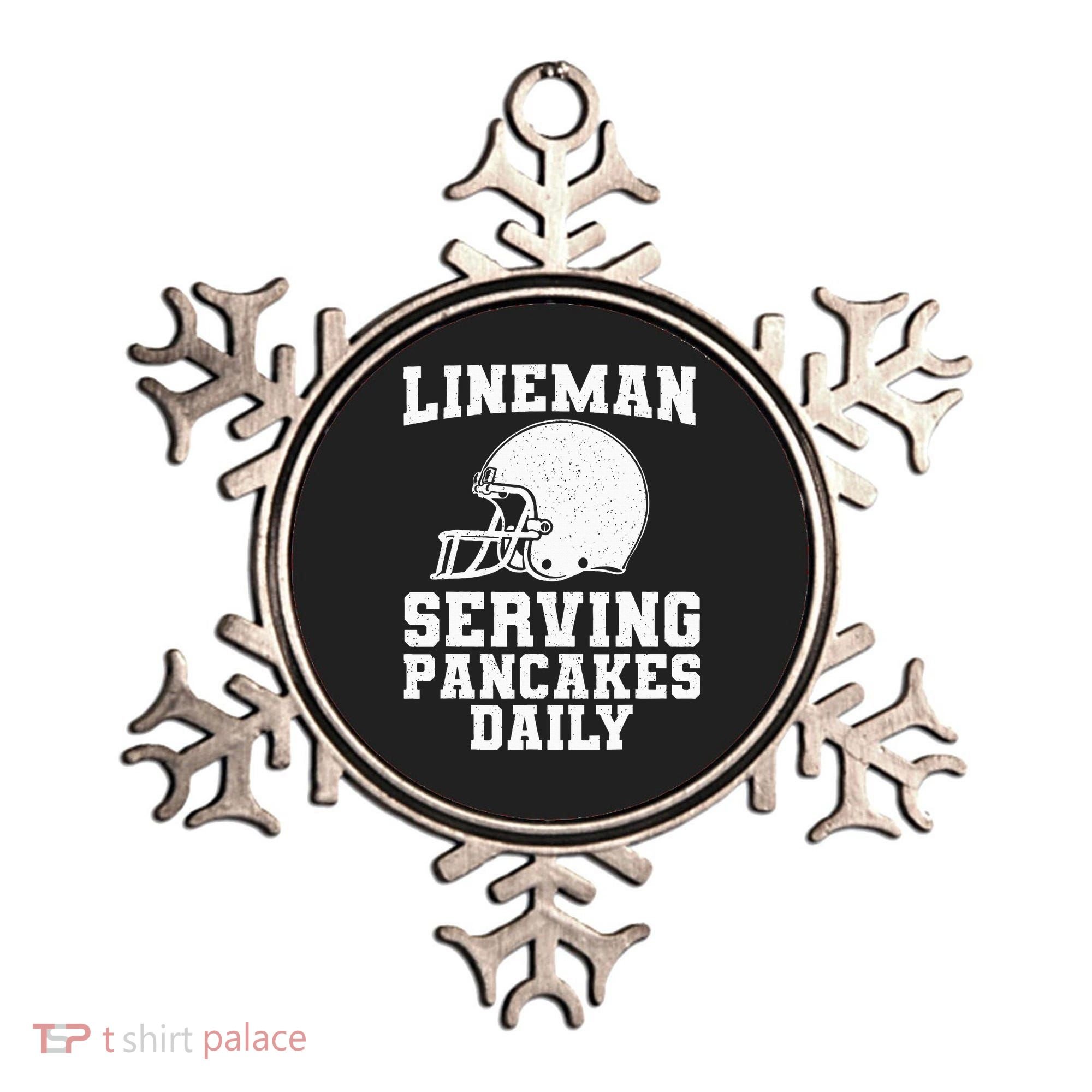 Funny Football Lineman Art For Offensive Lineman Ornament