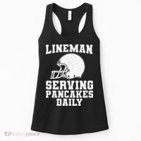 Funny Football Lineman Art For Offensive Lineman Women's Tank Top thumb 0