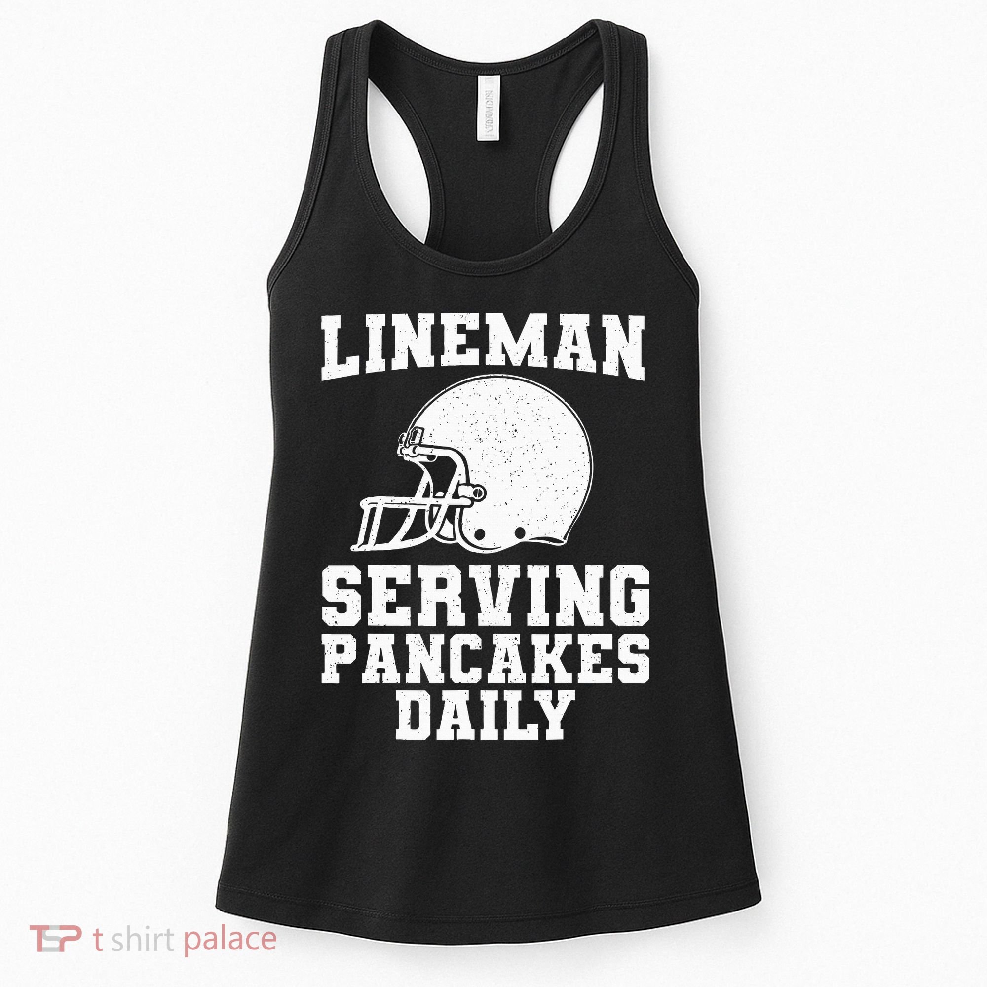 Funny Football Lineman Art For Offensive Lineman Women's Tank Top