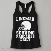 Funny Football Lineman Art For Offensive Lineman Women's Tank Top thumb 3
