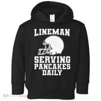 Funny Football Lineman Art For Offensive Lineman Toddler Hoodie thumb 0