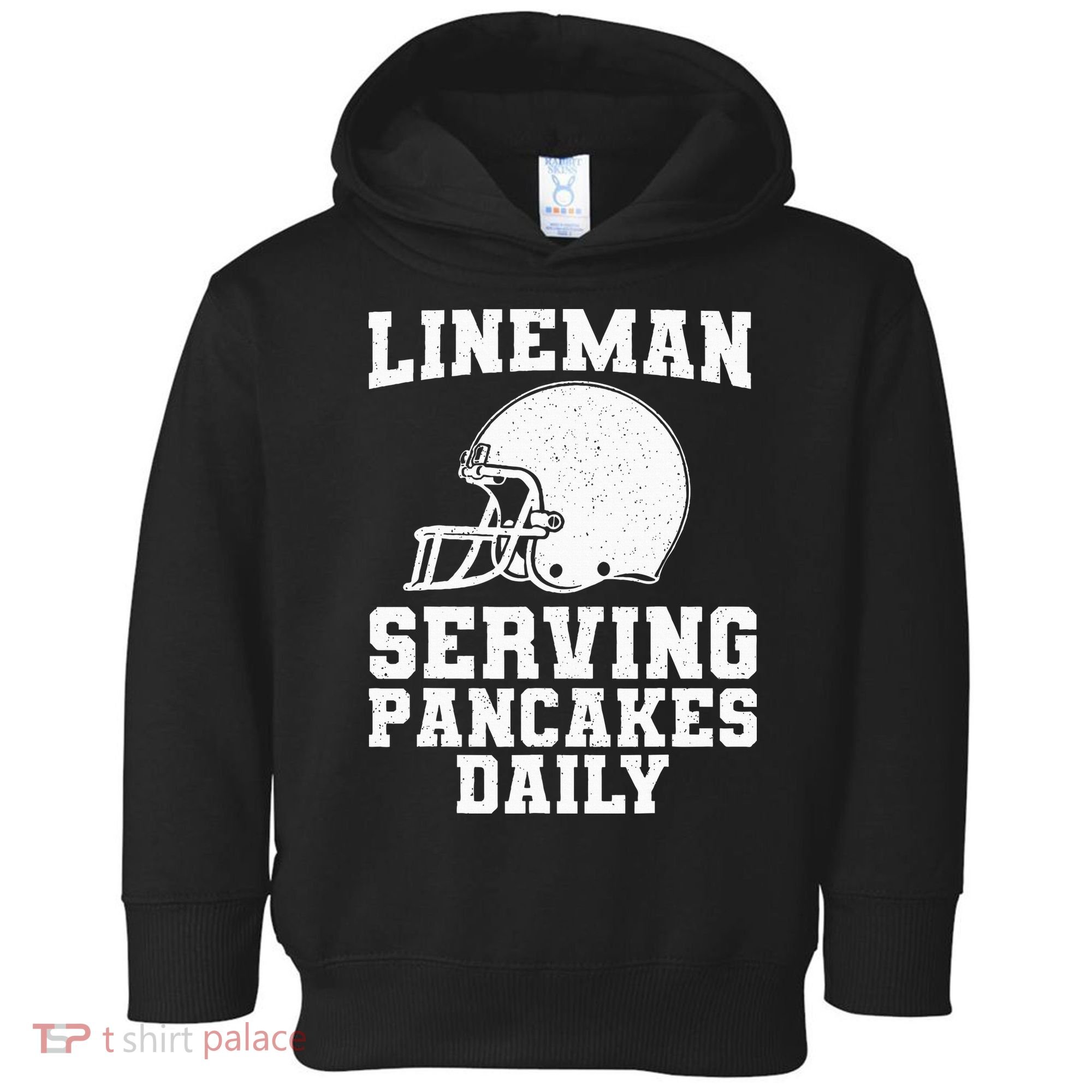 Funny Football Lineman Art For Offensive Lineman Toddler Hoodie