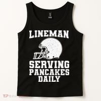 Funny Football Lineman Art For Offensive Lineman Tank Top thumb 2