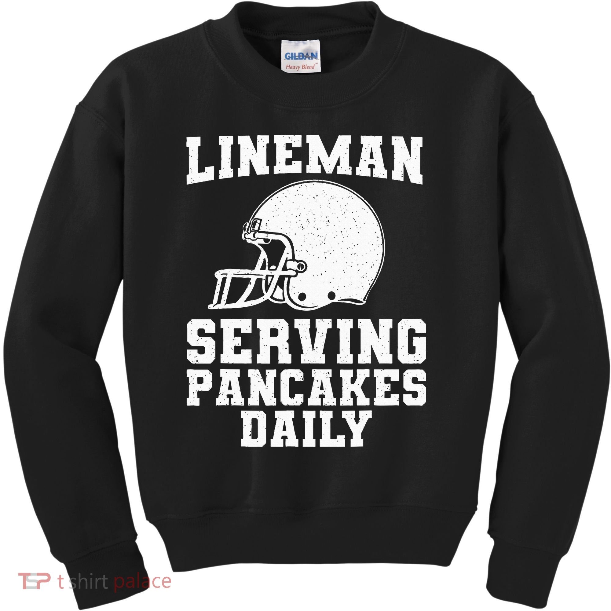 Funny Football Lineman Art For Offensive Lineman Kids Sweatshirt