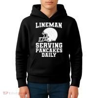 Funny Football Lineman Art For Offensive Lineman Kids Hoodie thumb 4