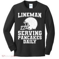 Funny Football Lineman Art For Offensive Lineman Kids Long Sleeve Shirt thumb 0