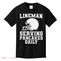 Funny Football Lineman Art For Offensive Lineman Kids T-Shirt thumb 0