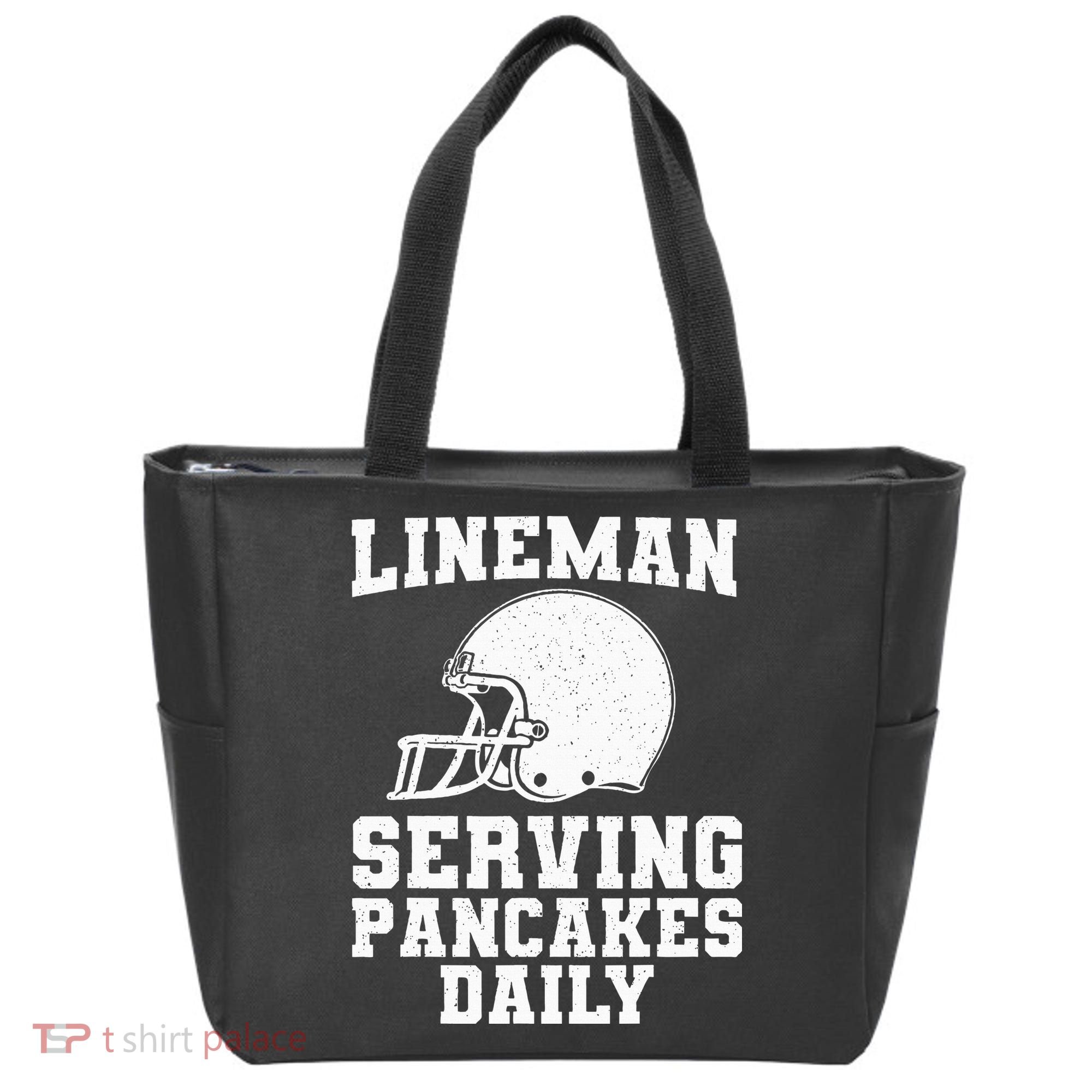 Funny Football Lineman Art For Offensive Lineman Tote Bag