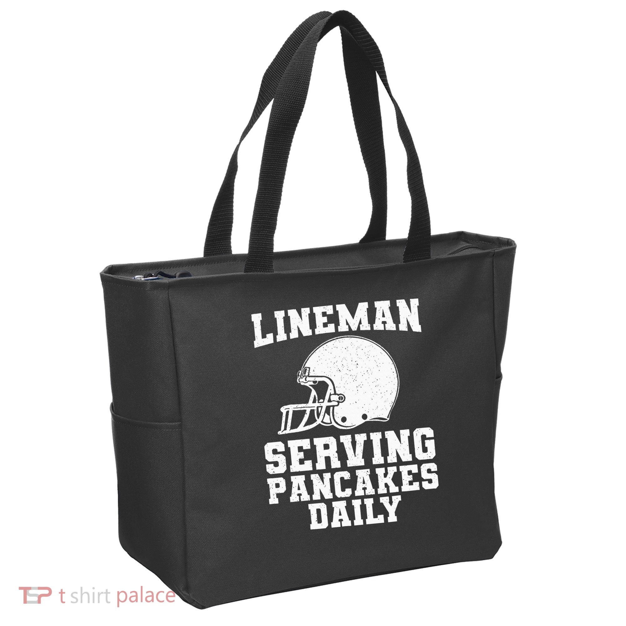 Funny Football Lineman Art For Offensive Lineman Tote Bag