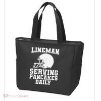 Funny Football Lineman Art For Offensive Lineman Tote Bag thumb 3