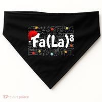 Funny Fa La 8 Merry Xmas Song Math Teacher Santa Hat USA-Made Doggie Bandana thumb 0